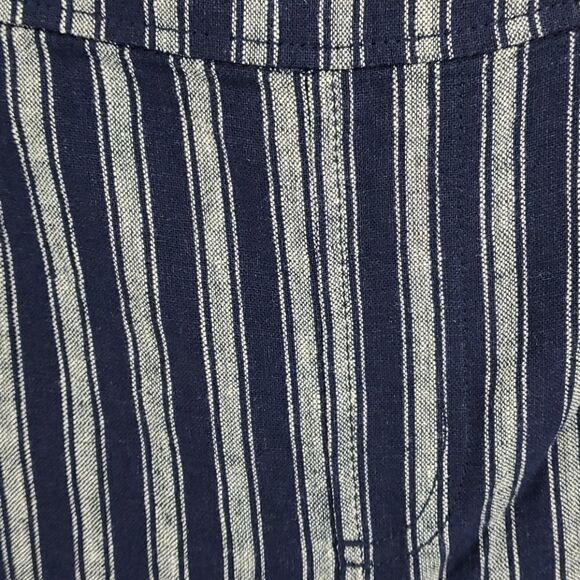 NWT, LANE BRYANT, capris blue/white striped. Sz 26. Vero comfortable. - Picture 3 of 8